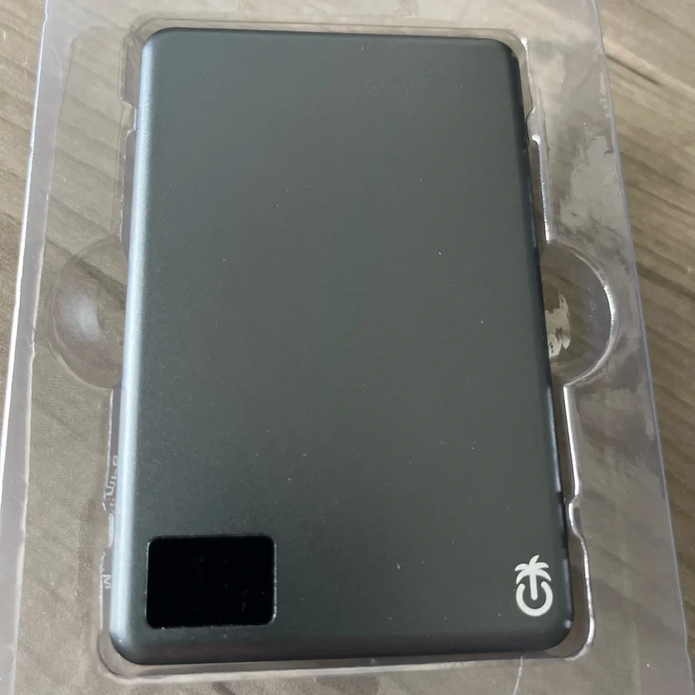 Wireless Magnetic Power Bank Ultra-Slim-Gun Metal